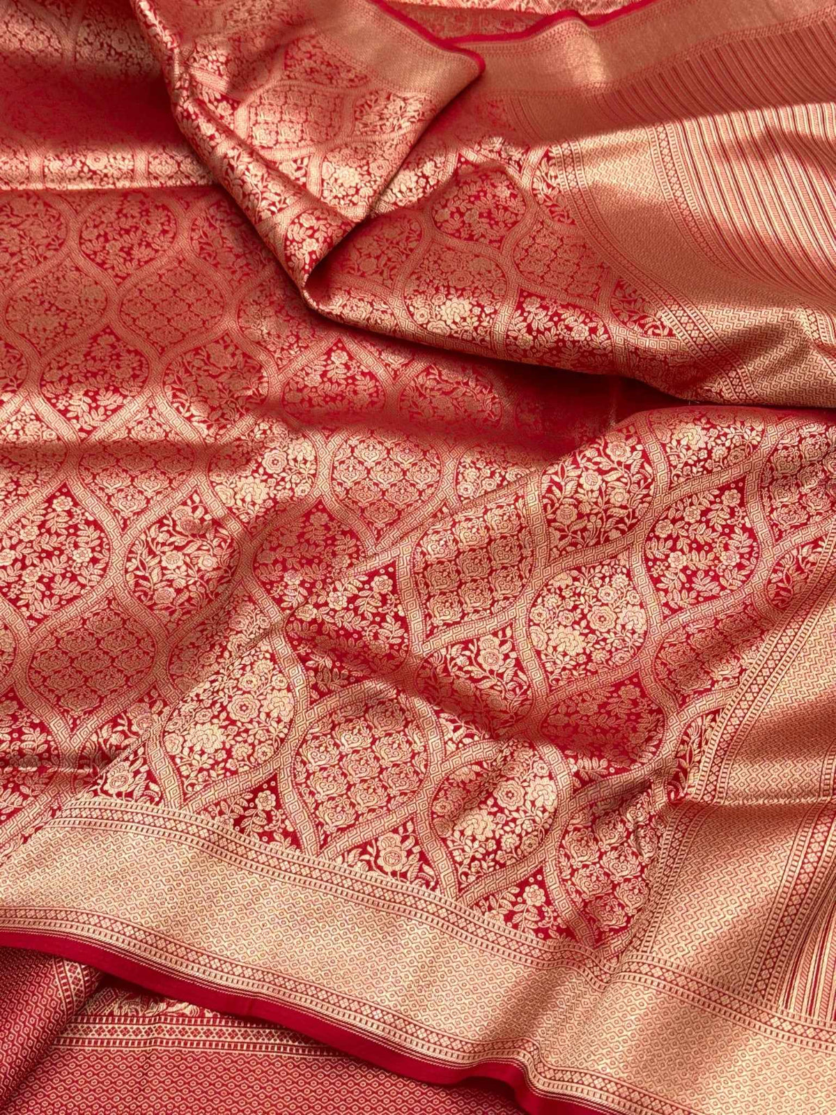 Blue Pure Katan Silk Handwoven Banarasi Brocade Saree