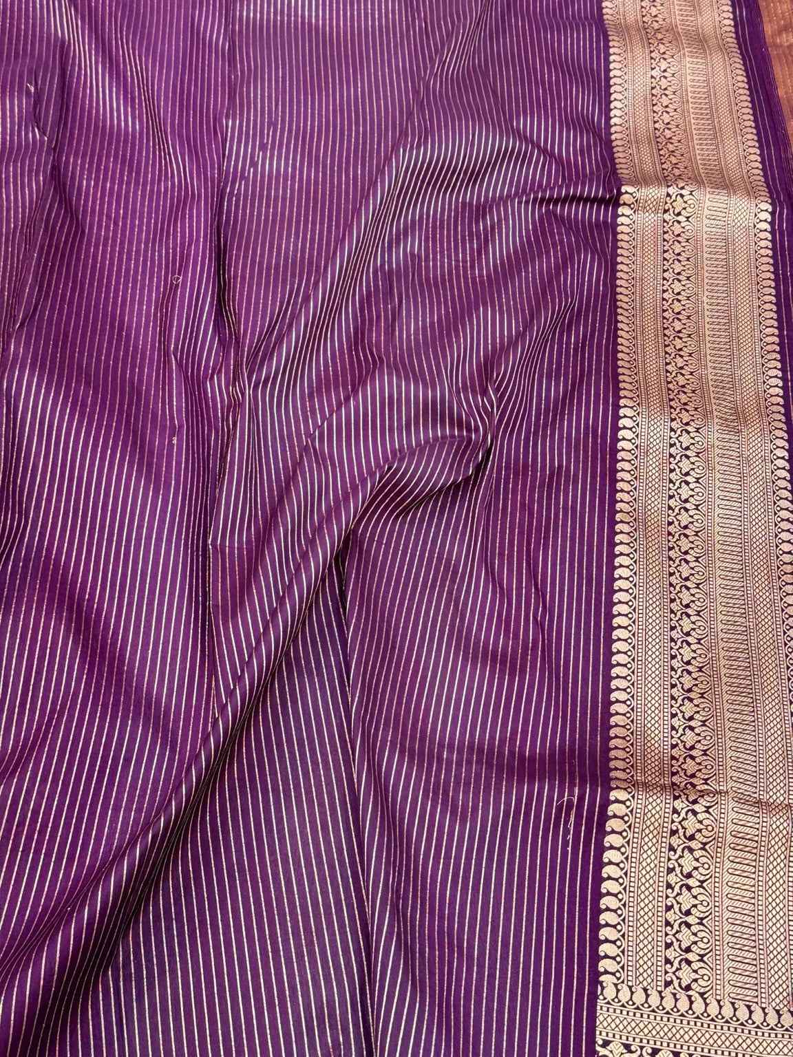 Magenta Handloom Banarasi Saree - Pure Katan Silk & Pure Mulberry Silk Banarasi Saree