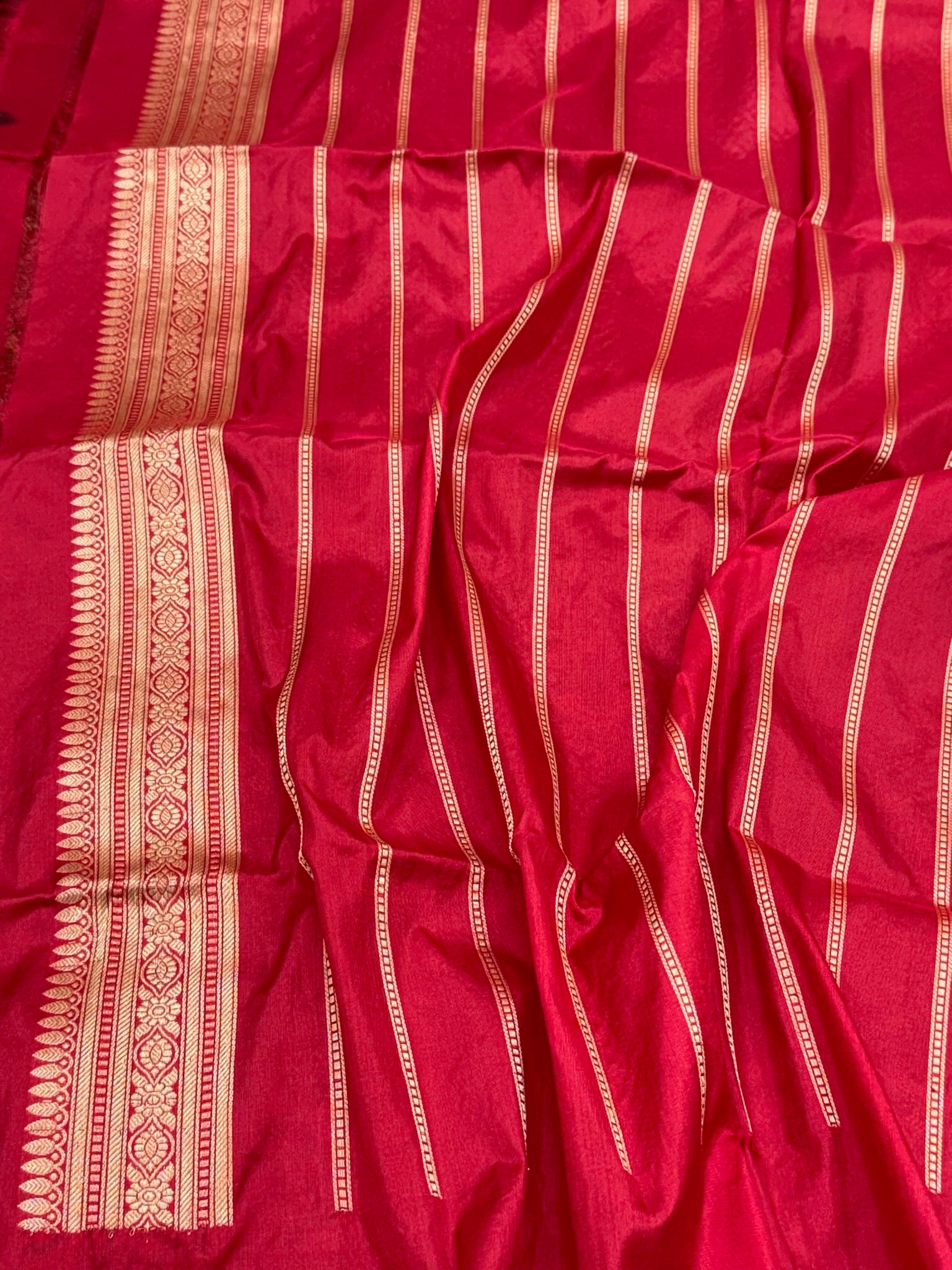 Green Pure Katan Mulberry Silk Handwoven | Kadhwa Weave | Banarasi Brocade Saree