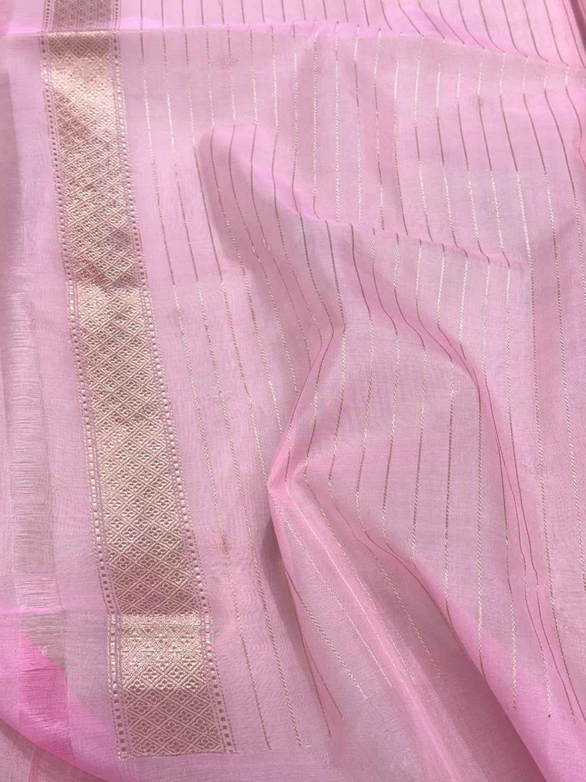 Off White Pure Kora Silk & Pure Mulberry Silk Premium Banarasi Saree - Kadhwa Technique