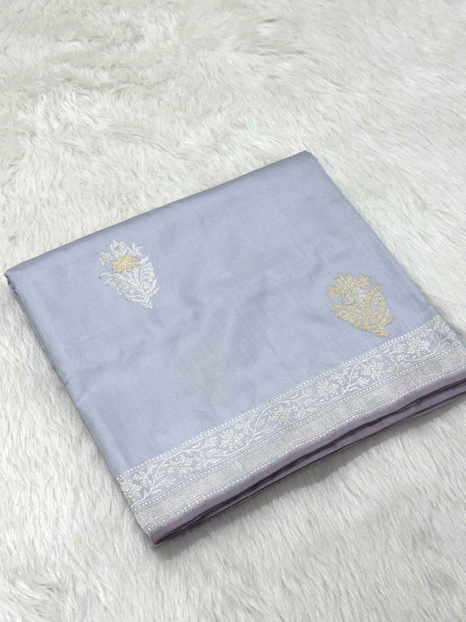 Lavender Ektara Weave Handwoven Pure Silk Saree