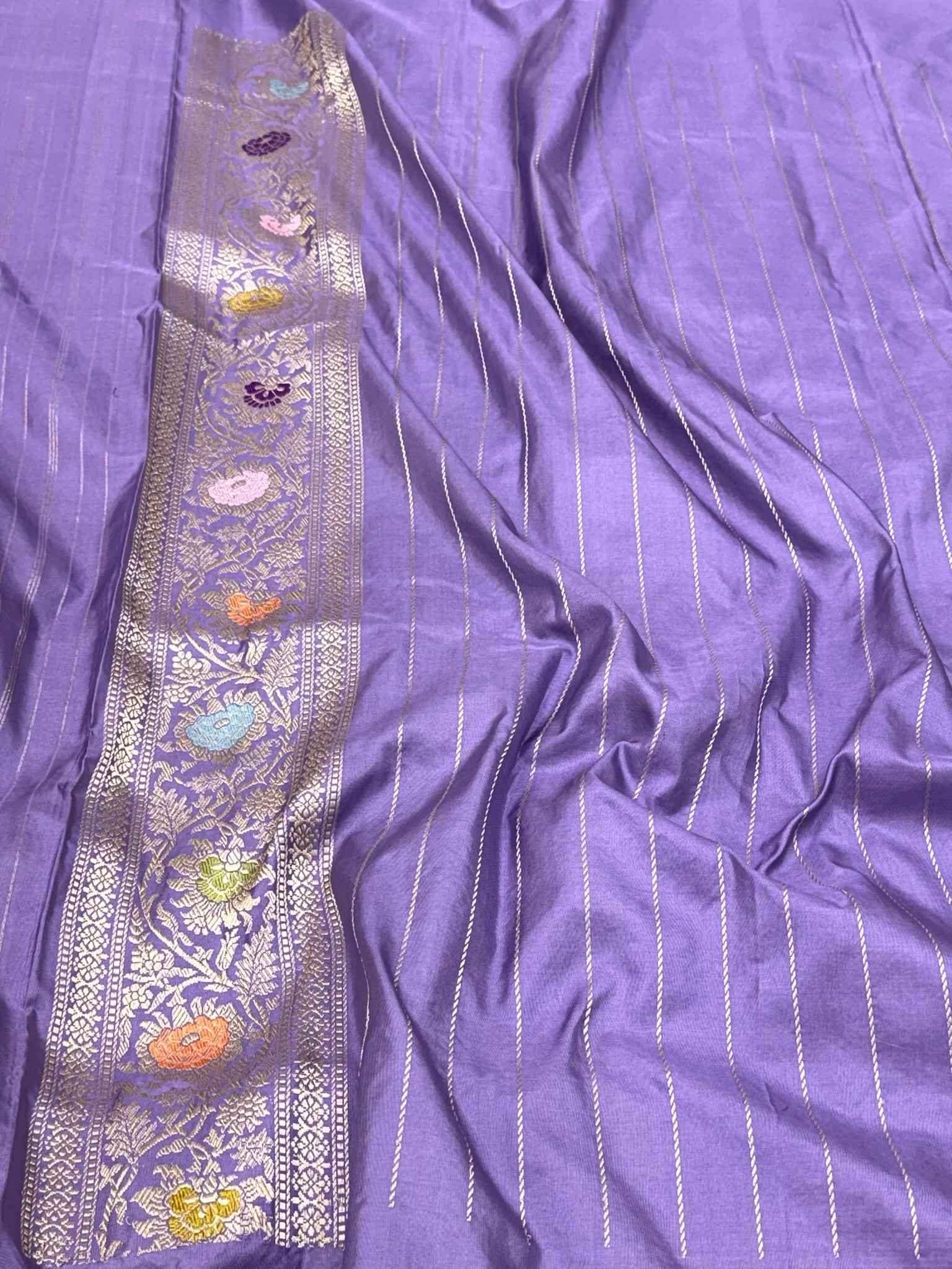 Mint Blue Luxury Handwoven Banarasi Saree | Pure Mulberry Katan Silk - Kadhwa Technique Banarasi Saree