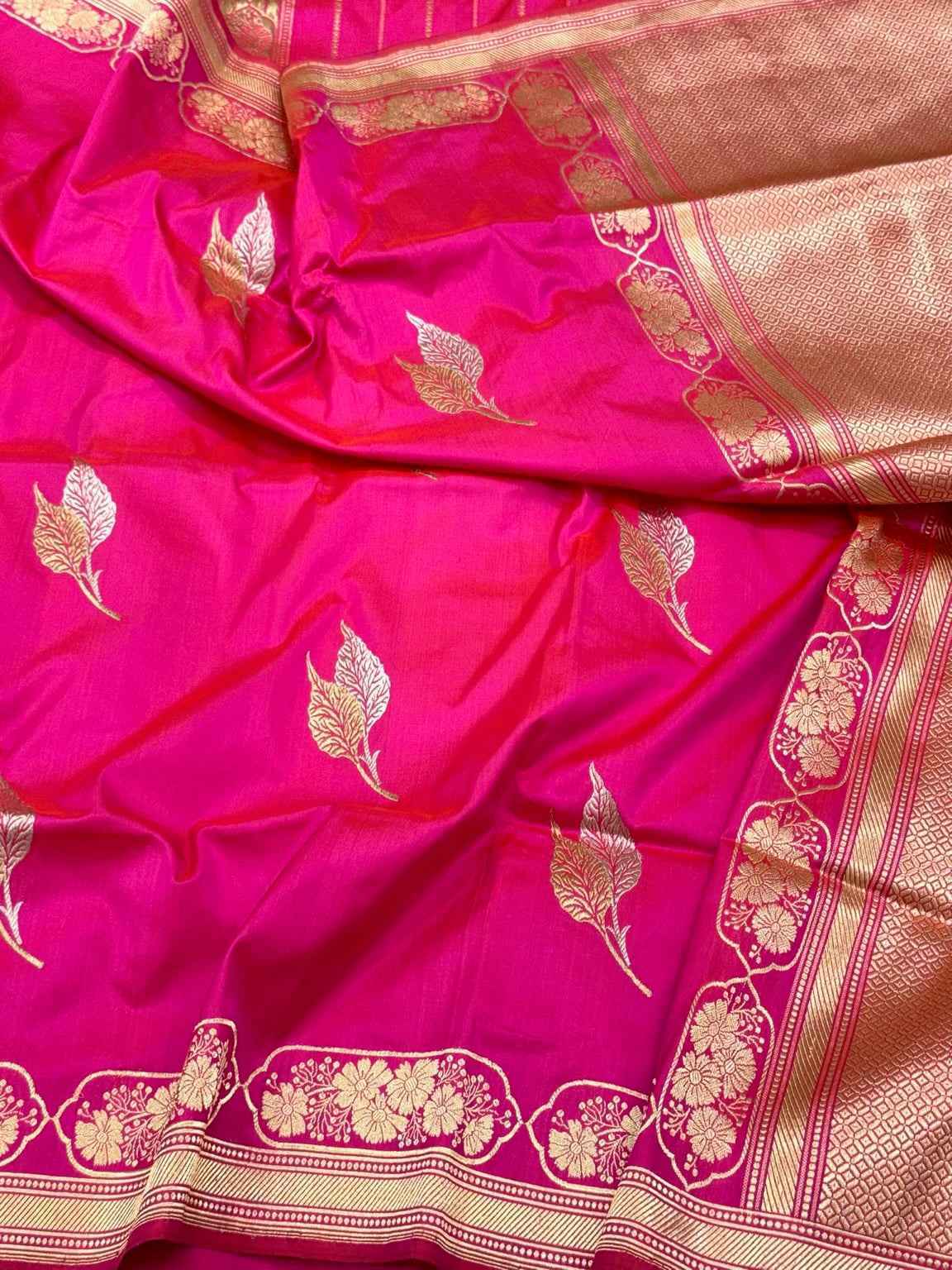 Lavender Pure Mulberry Katan Silk | Kadhwa Technique | Handwoven Banarasi Saree