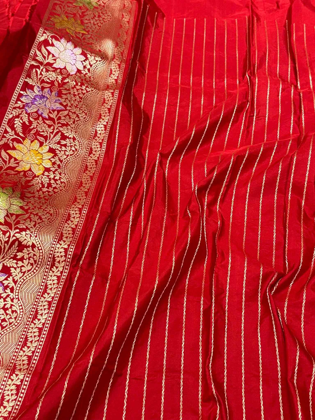Red Exclusive Premium Banarasi Luxury Saree | Pure Double Katan Mulberry Silk - Kadhwa Technique Handwoven Saree | New Era Of Elegance