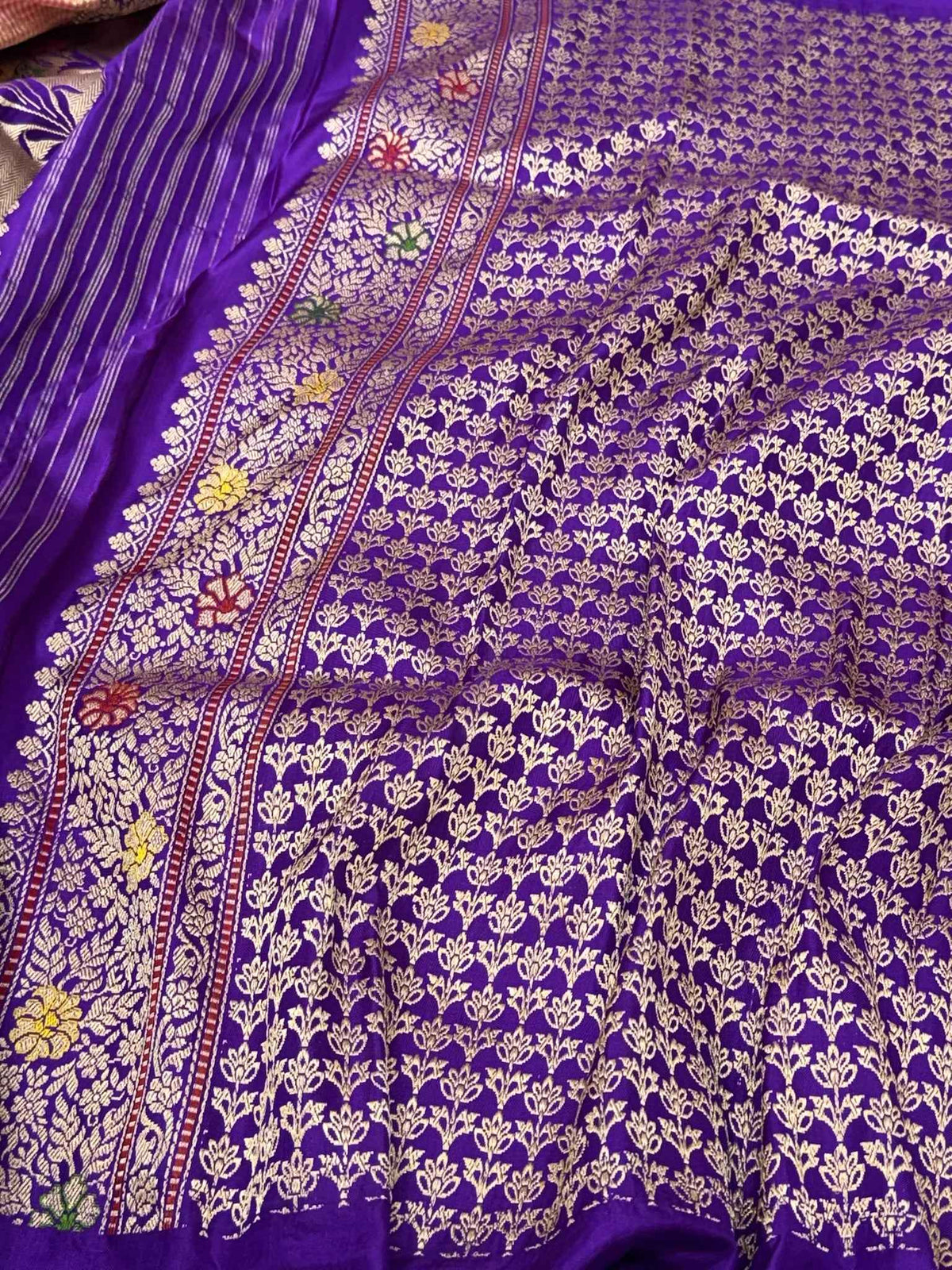 Pink Pure Mulberry Double Katan Silk | Kadhwa Ektara Kadhiyal | Handwoven Banarasi Saree - Six Yards of Pure Elegance