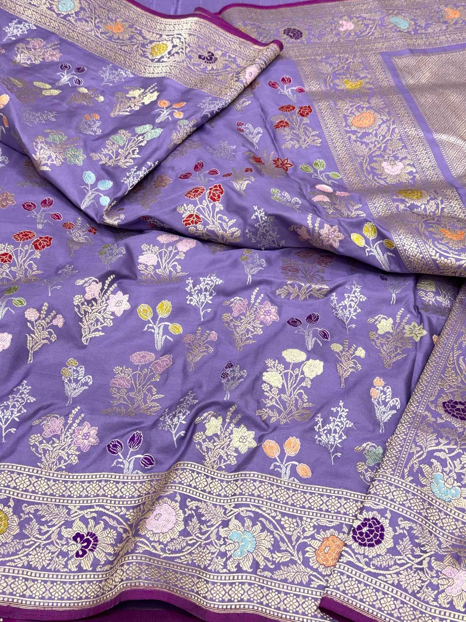 Mint Blue Luxury Handwoven Banarasi Saree | Pure Mulberry Katan Silk - Kadhwa Technique Banarasi Saree