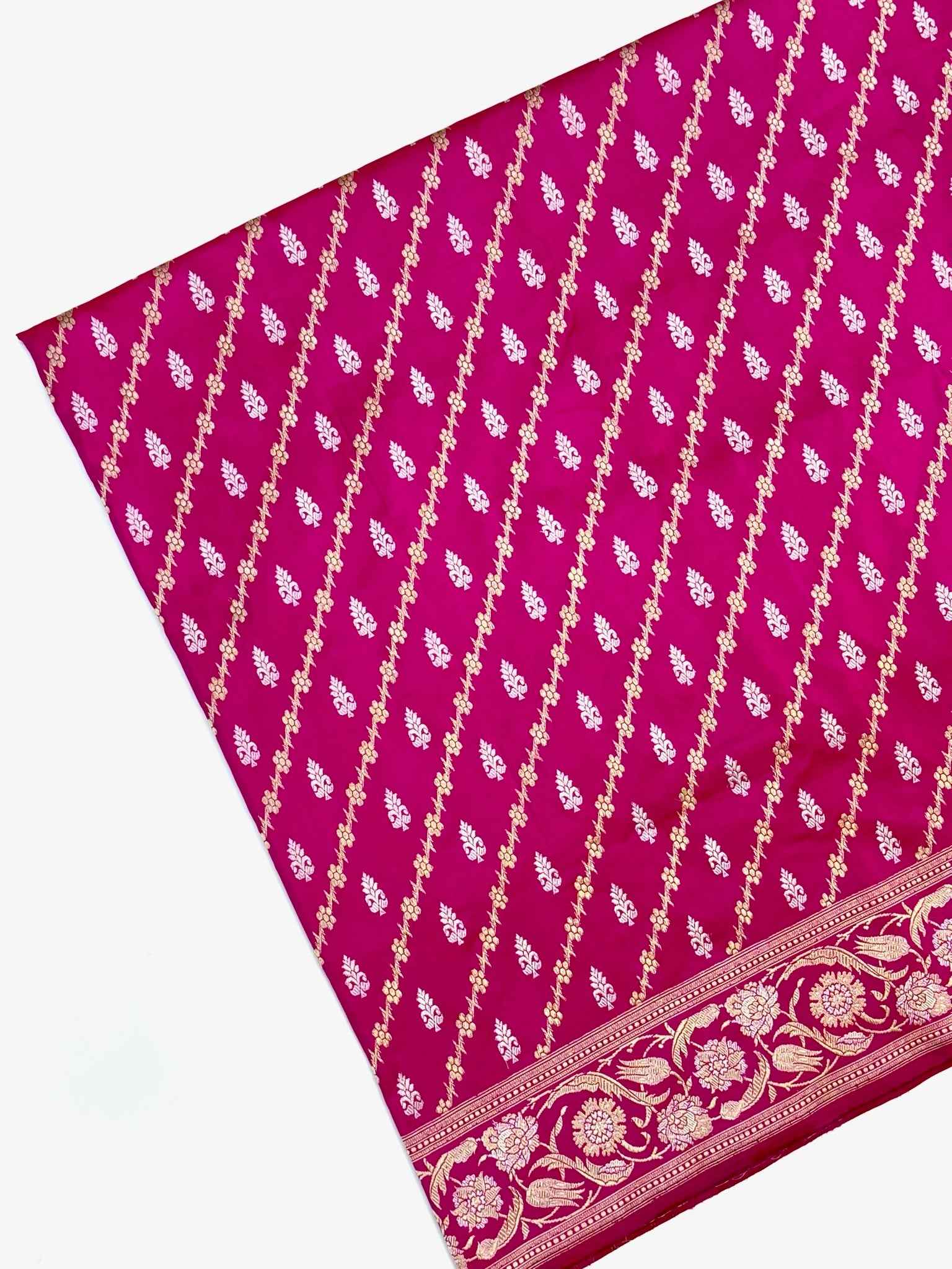 Red Katan Silk Banarasi Handwoven Saree
