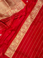 Red Pure Katan Silk Banarasi Saree