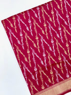 Pink Pure Katan Silk Banarasi Handwoven Saree