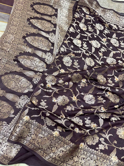 Sea Green  Pure Chiniya Silk Lightweight Contemporary Saree