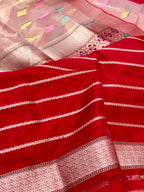 Ivory Kora Tissue Handwoven Saree