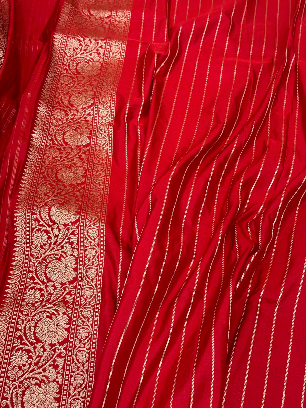 Red Handwoven Banarasi | Kadhwa Technique | Pure Double Katan Mulberry Silk Saree - A New Era Of Elegance