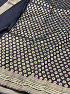 Hot Pink Pure Satin Silk Soft Drape Handwoven Banarasi Saree