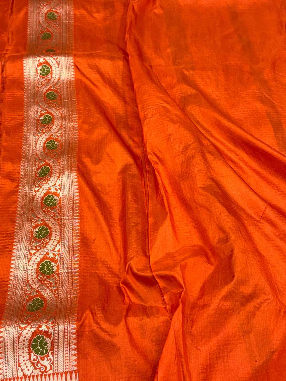 Magenta Pink Pure Katan Silk Handwoven Banarasi Saree