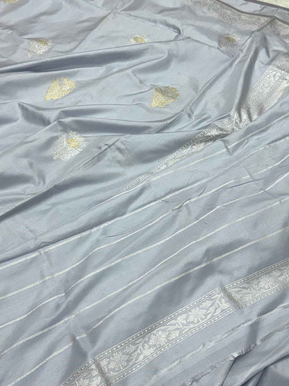 Lavender Ektara Weave Handwoven Pure Silk Saree