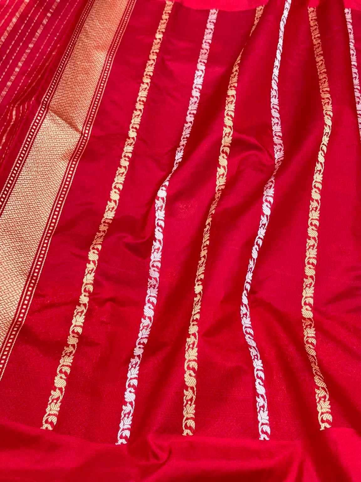 Lavender Pure Mulberry Kora Silk Handwoven | Kadhwa Technique | Authentic Banarasi Saree