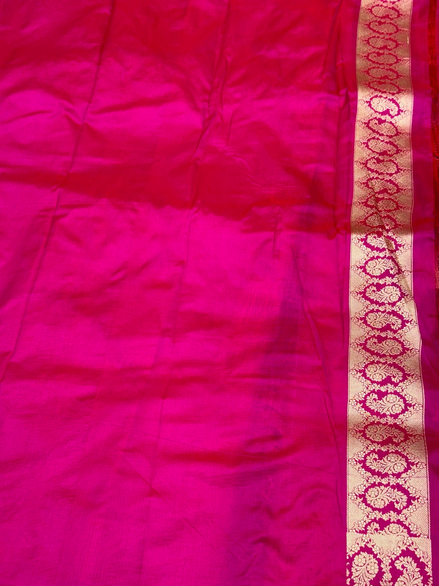Pink Banarasi Rangkaat Pure Silk Handloom Saree