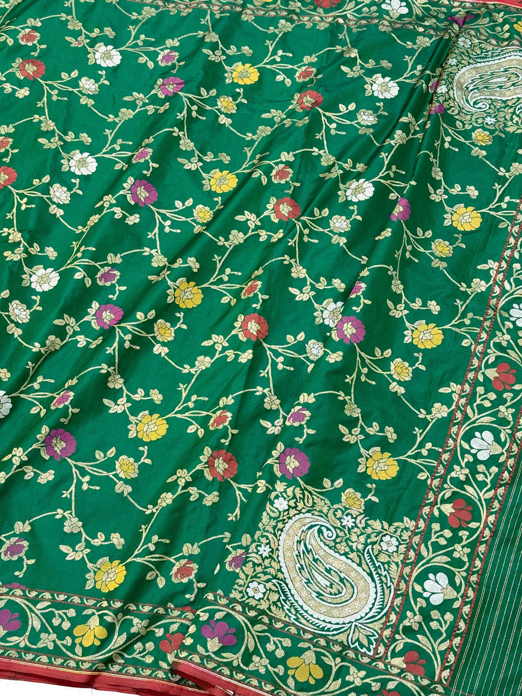 Yellow Pure Double Katan Silk Handloom Banarasi Saree |Ektara Weave|