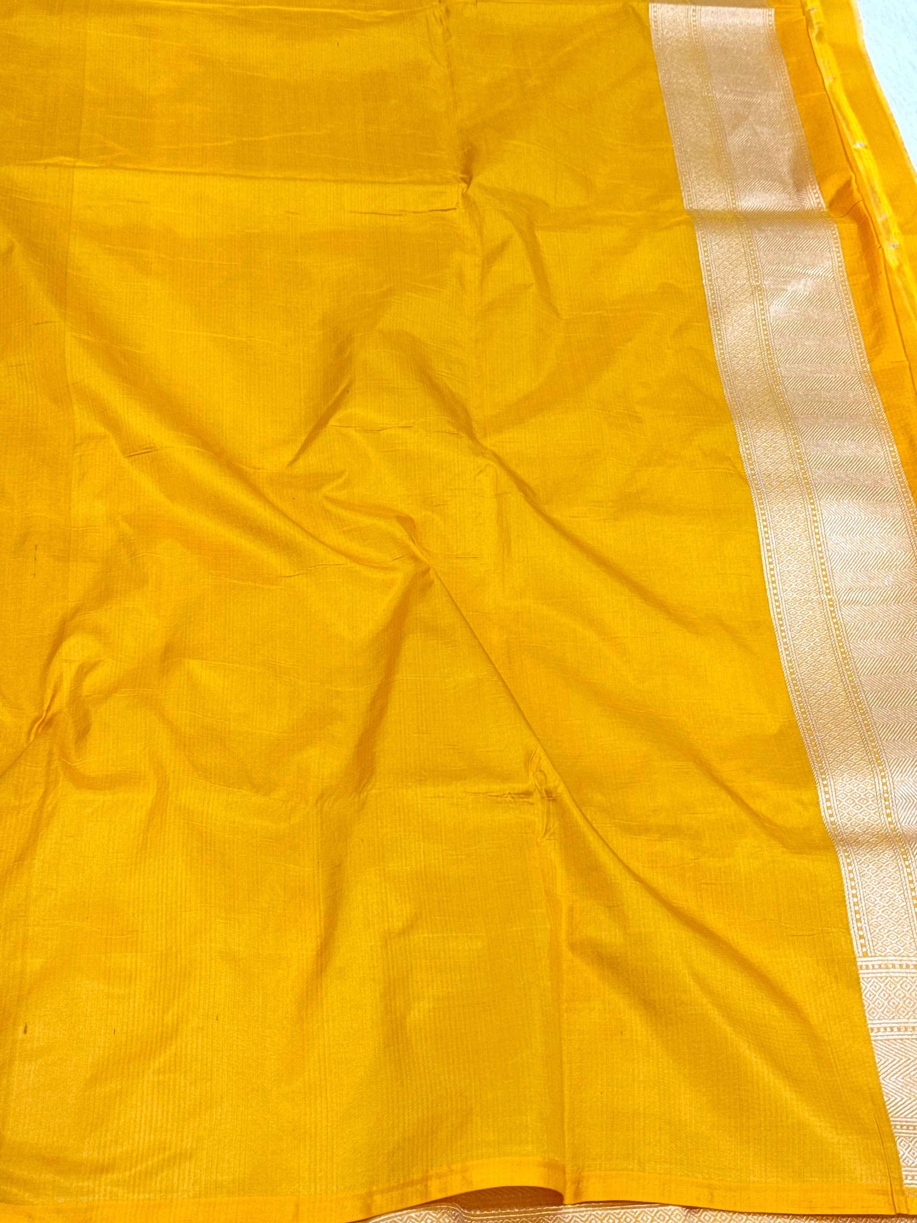 Royal Blue Pure Mulberry Katan Silk Handloom Banarasi Saree |Kimkhaab-Brocade|