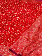 Lemon Yellow Pure Katan Silk Ektara weave Handwoven Banarasi Saree