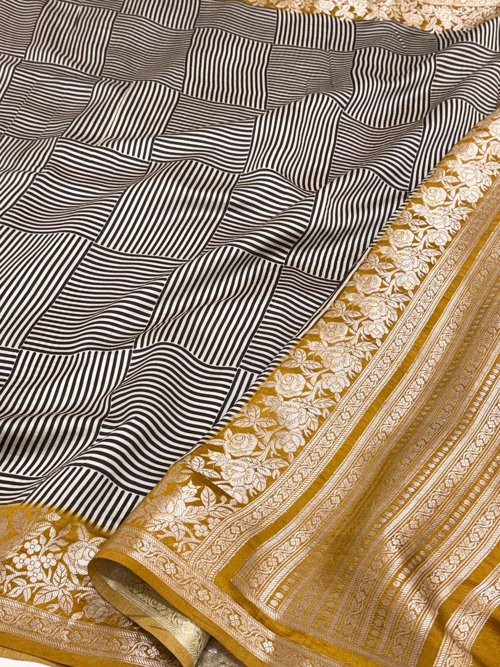 Purple Pure Chiniya Silk Contemporary Saree