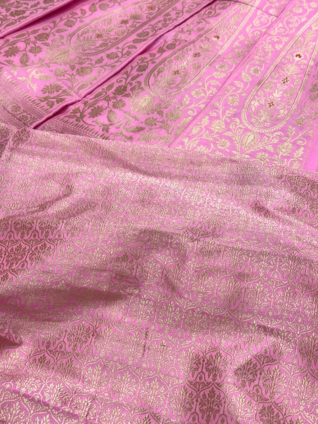 Pink Katan Silk Pure Handwoven Lahenga