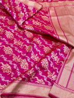Pink Katan Silk Banarasi Handwoven Saree