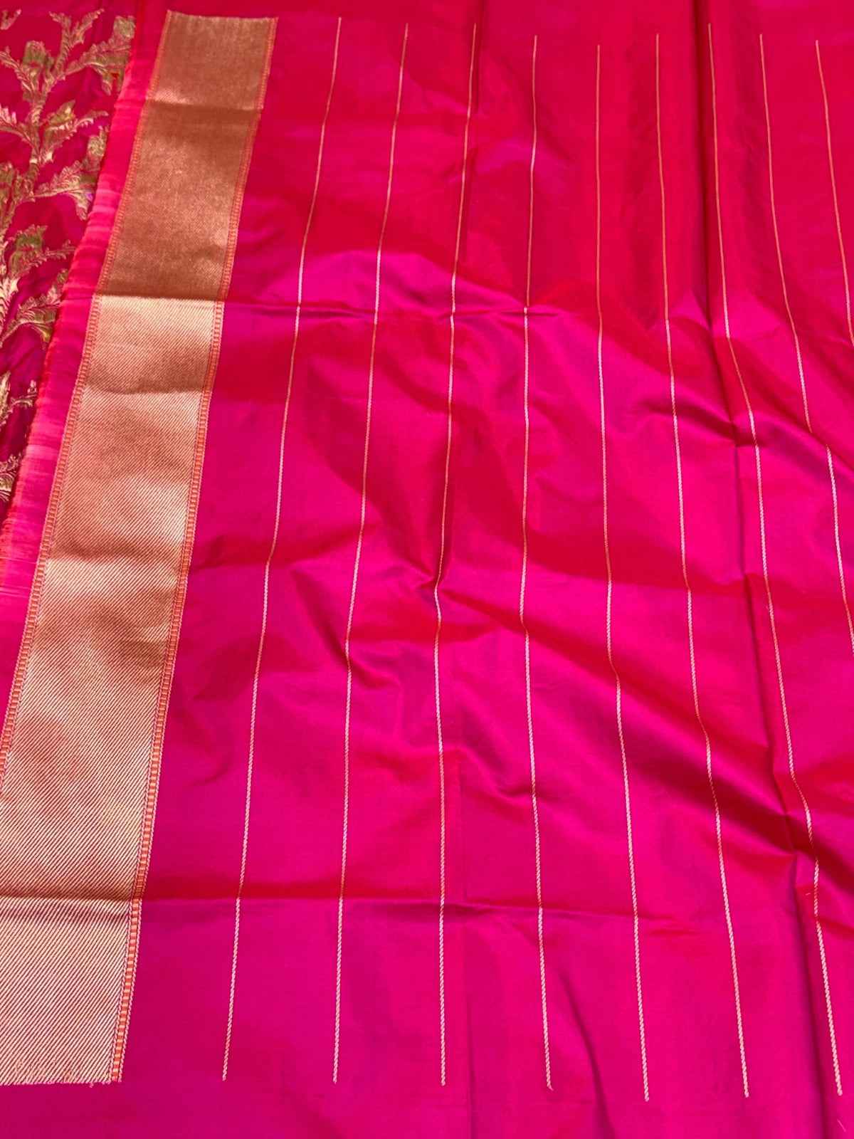 Sea Green Pure Katan Silk Handwoven Banarasi Saree |Kadhuwa|