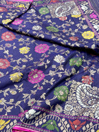 Green Pure Double Katan Silk Handloom Banarasi Saree |Ektara Weave|