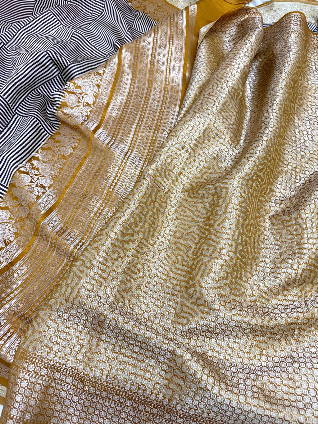 Purple Pure Chiniya Silk Contemporary Saree