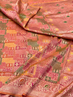 Pink Rangkaat weave Pure Banarasi Silk Saree