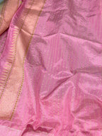 Ivory Pure Kora Silk Silver Zari Handwoven Banarasi Saree