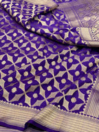 Mustard Yellow Pure Satin Silk Soft Drape Handwoven Banarasi Saree