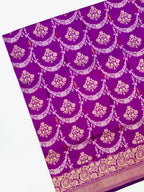 Magenta Katan Silk Pure Handwoven Saree