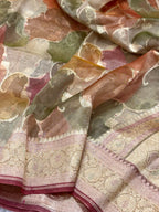 Yellow Ektara Tissue Pure Handloom Saree