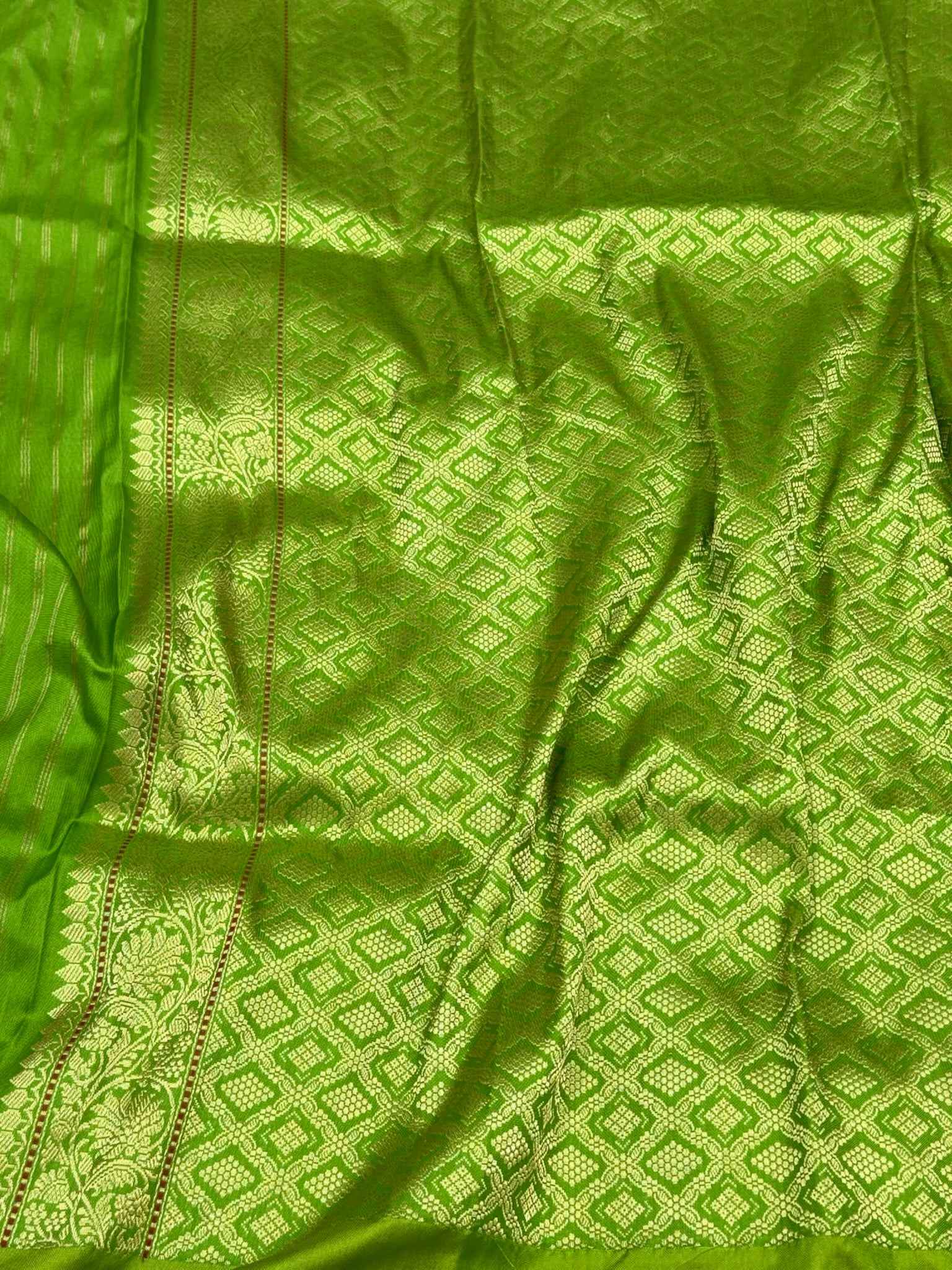 Hot Pink Pure Katan Mulberry Silk | Kadhwa Weave | Authentic Handwoven Premium Banarasi Saree