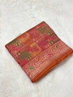 Pink Rangkaat weave Pure Banarasi Silk Saree