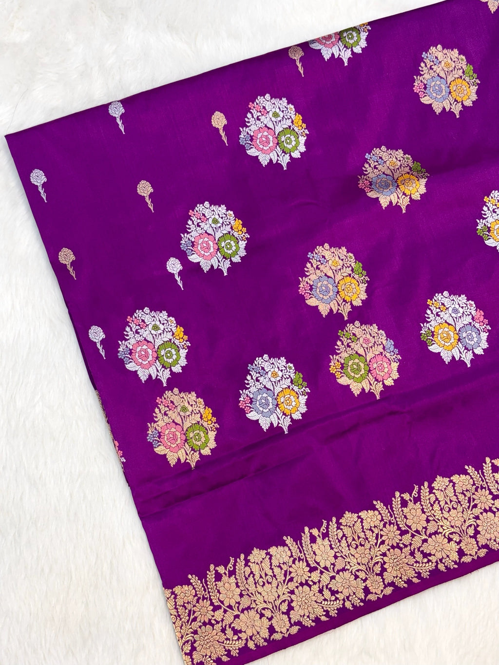Magenta Katan Silk Pure Handwoven Saree