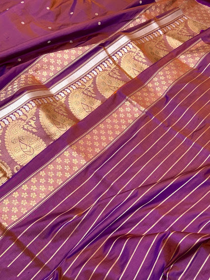 Magenta Pink Pure Katan Silk Handwoven Banarasi Saree |Kaduwa Weave|