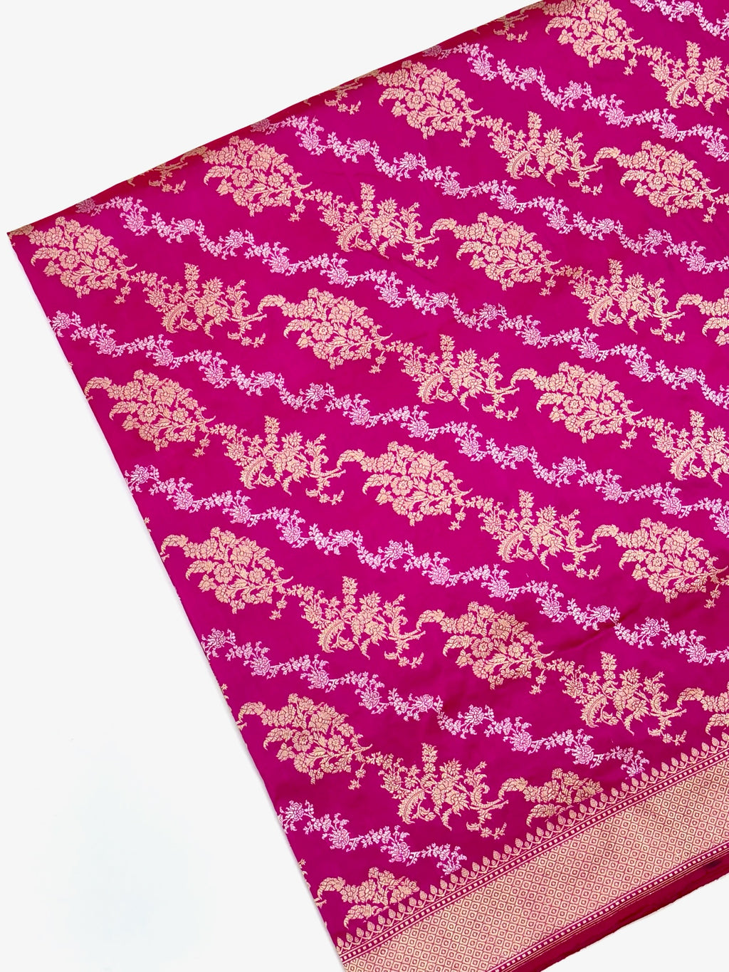 Pink Katan Silk Banarasi Handwoven Saree