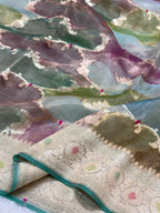 Green Ektara Tissue Pure Handloom Saree