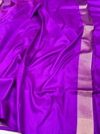 Rani Pink Pure Katan Silk Handloom Contemporary Banarasi Brocade Saree