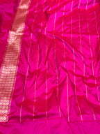Lilac Pink Pure Katan Silk Handwoven Banarasi Saree