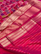 Pink Rangkaat Katan Silk Pure Handwoven Saree