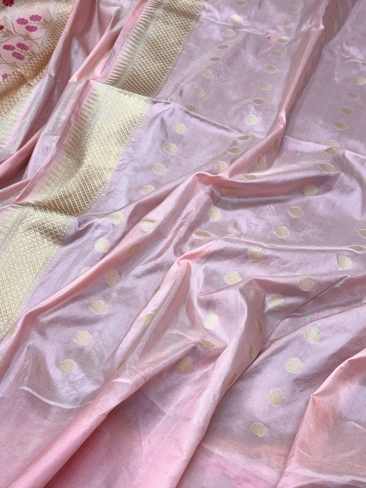 Purple Pure Mulberry Katan Silk | Kadhwa + Kadhiyal Technique | Handwoven Banarasi Saree