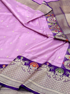 Lavender/Purple Ektara Weave Pure Handwoven Saree