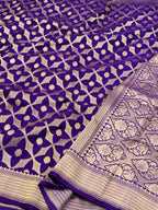 Mustard Yellow Pure Satin Silk Soft Drape Handwoven Banarasi Saree