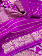 Magenta Katan Silk Pure Handwoven Saree