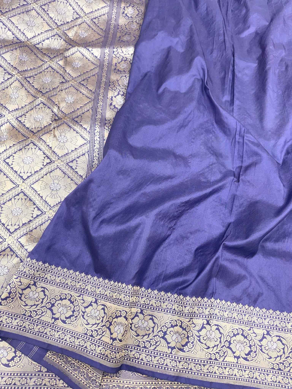 Magenta Pink Pure Silk Handwoven Rangkaat Banarasi Saree