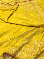 Red Pure Double Katan Silk Handloom Banarasi Saree |Ektara Weave|